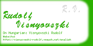 rudolf visnyovszki business card